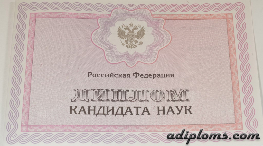 Диплом кандидата наук образца 2014-2025 года Диплом кандидата наук образца 2014-2025 года